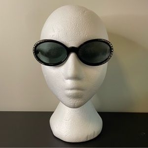 Vintage 1960s Sunglasses Rhinestone Studded Frame Made in France